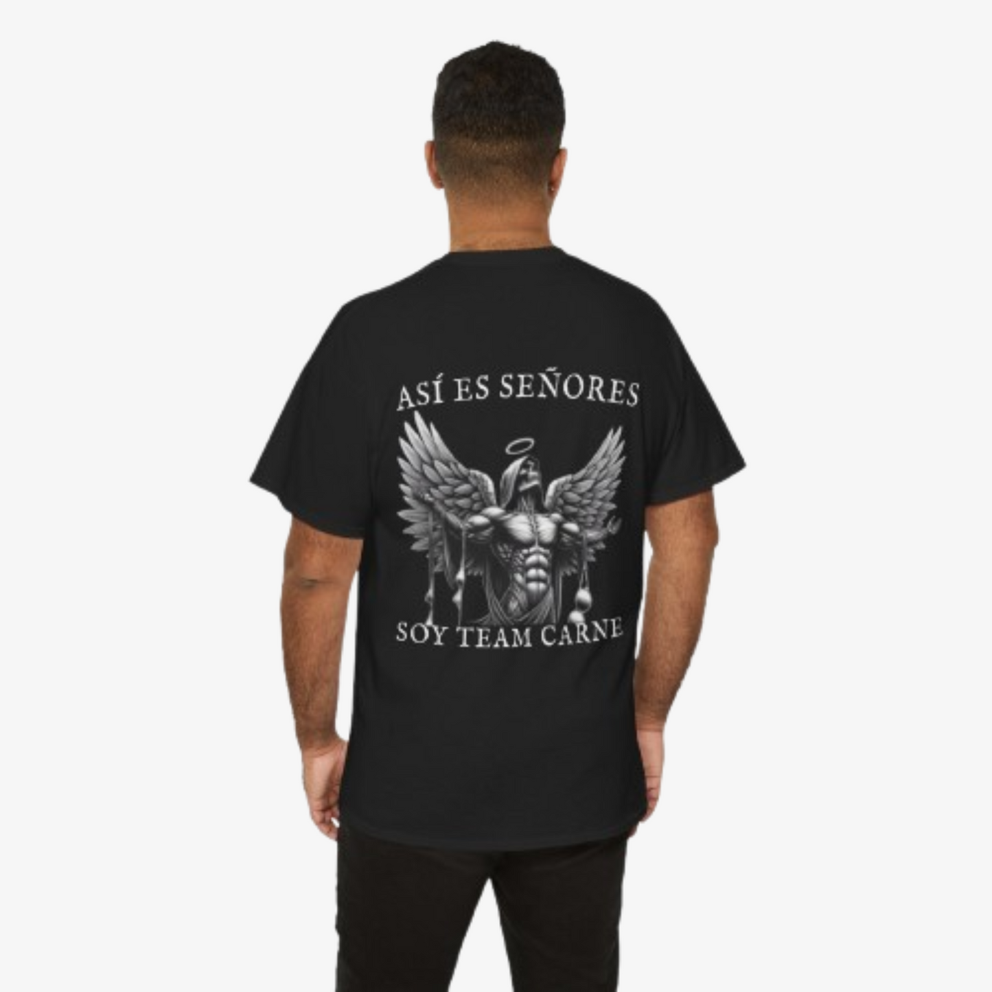 CAMISETA ´ASÍ ES SEÑORES SOY TEAM CARNE´