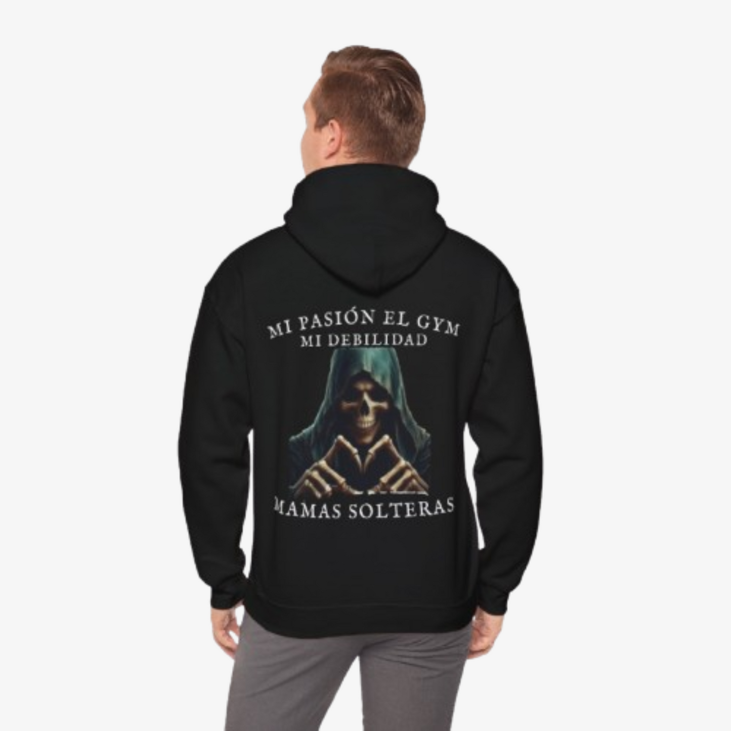 SUDADERA ´MI PASIÓN EL GYM MI DEBILIDAD MAMAS SOLTERAS´